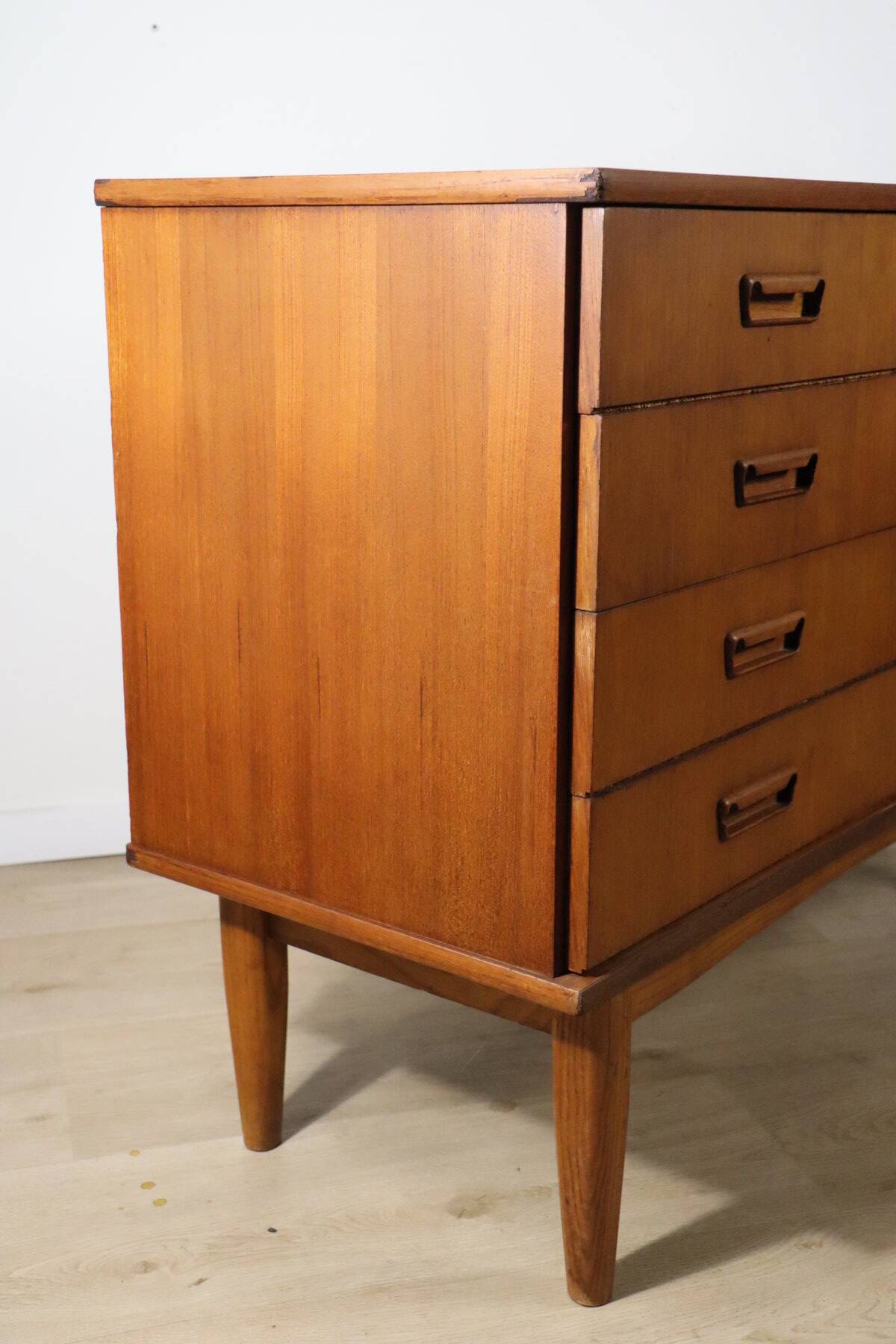 Scandinavian teak chest of drawers, 1960