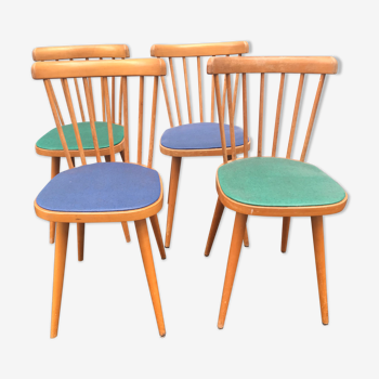 Set de 4 chaises bistrot Baumann