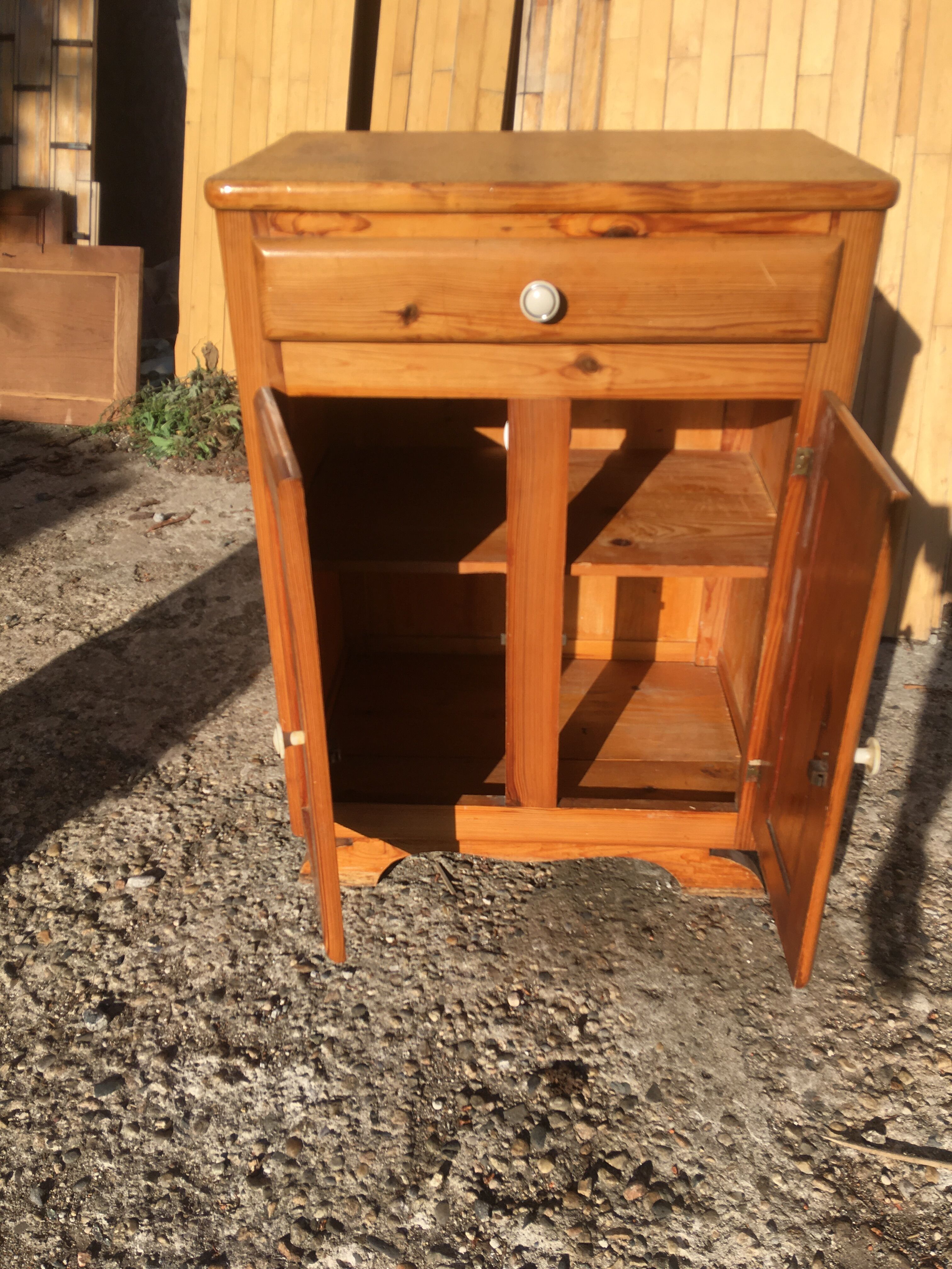 Vintage mado pine buffet
