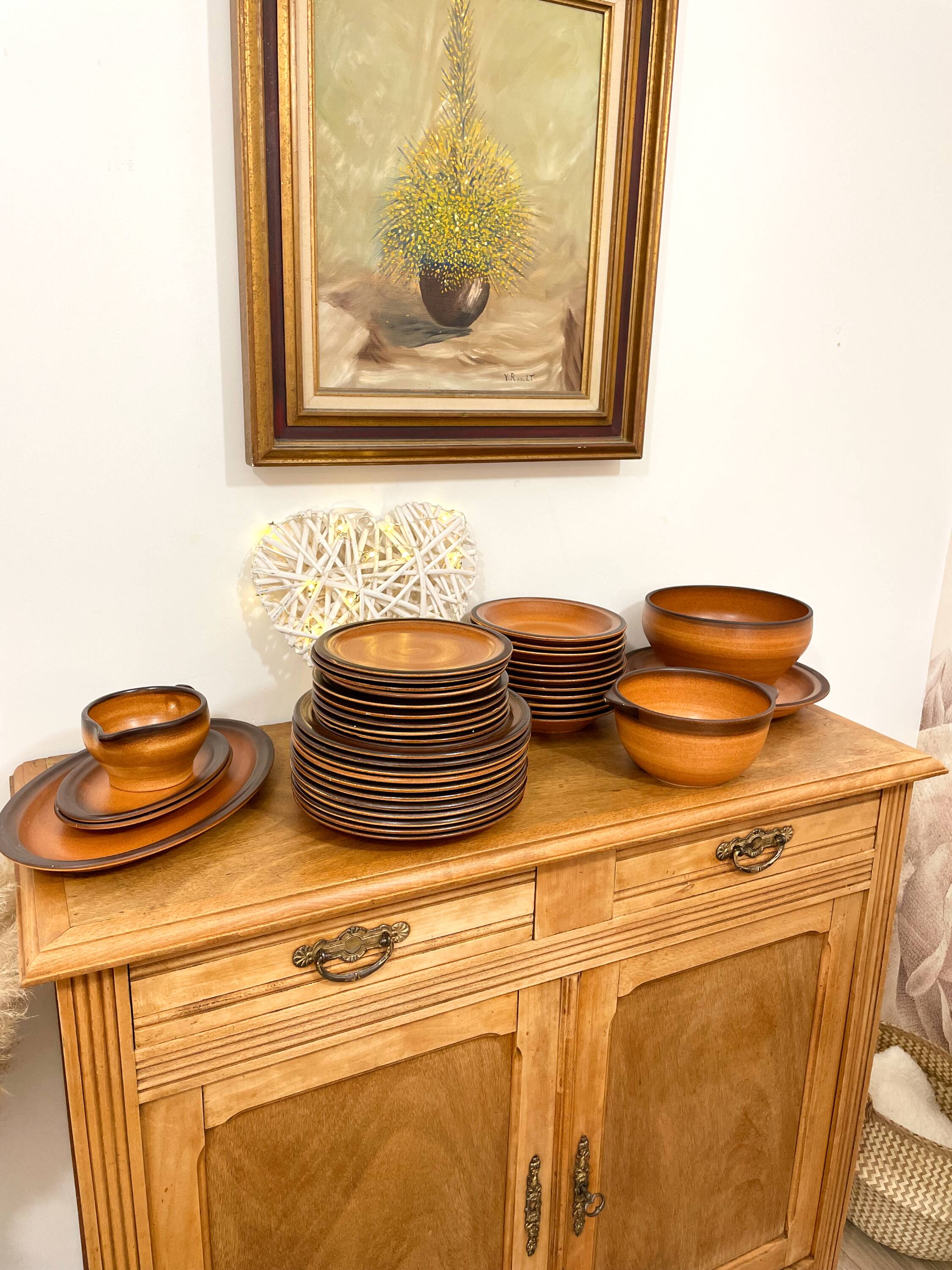 Stoneware service - St Amand earthenware - Meylan model