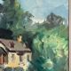 Painting "The Queen's Hamlet" - Versailles, signed