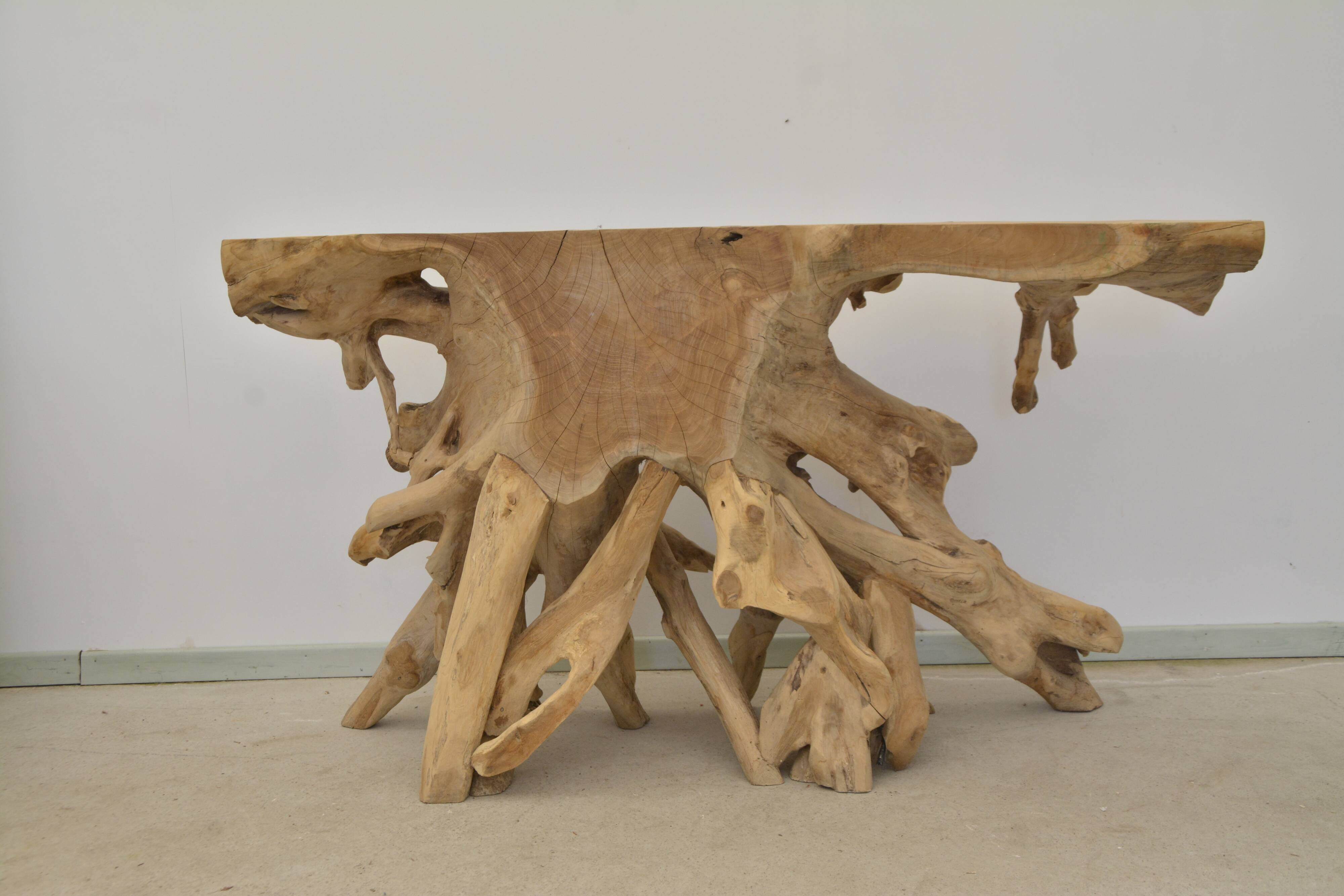 Teak root console