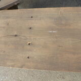 Pair of rustic farm table bench