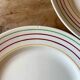 Set of 12 vintage flat plates, Jeannio de Gien model