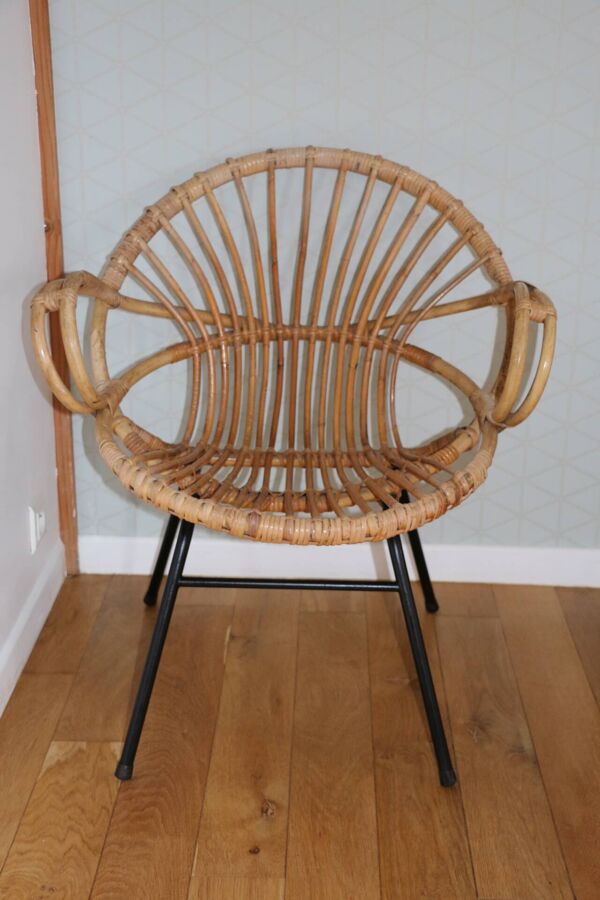 Fauteuil rotin adulte