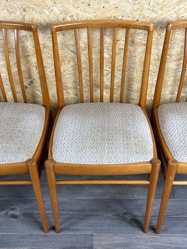 Lot de 4 chaises de salle à manger 60s 70s