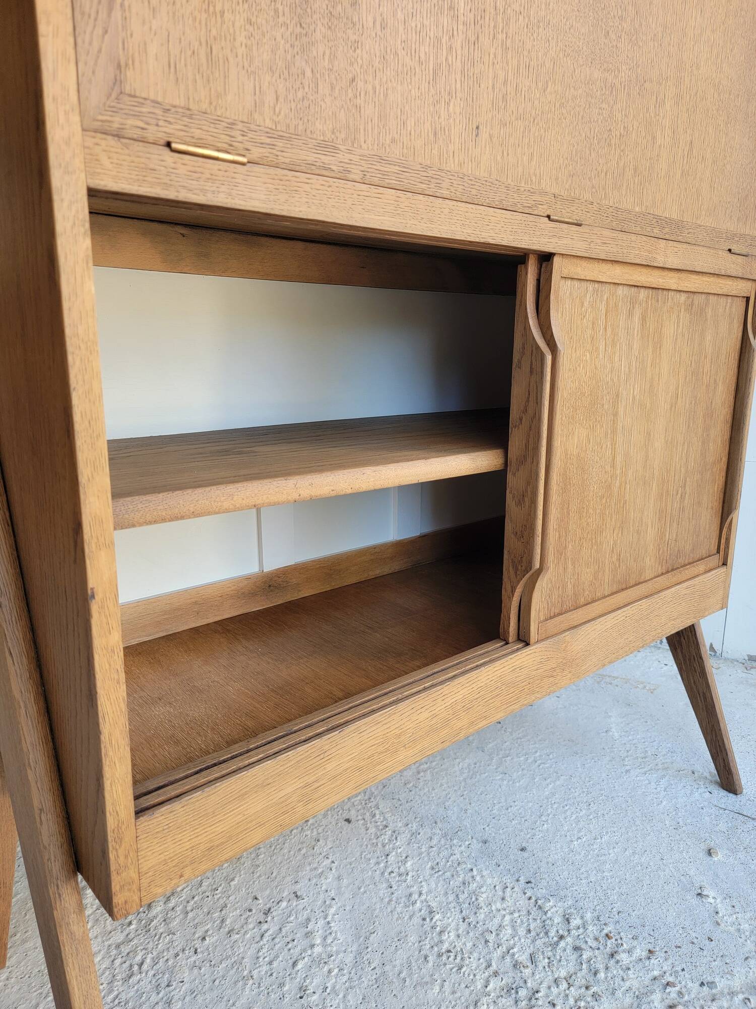 Vintage secretary with compass legs