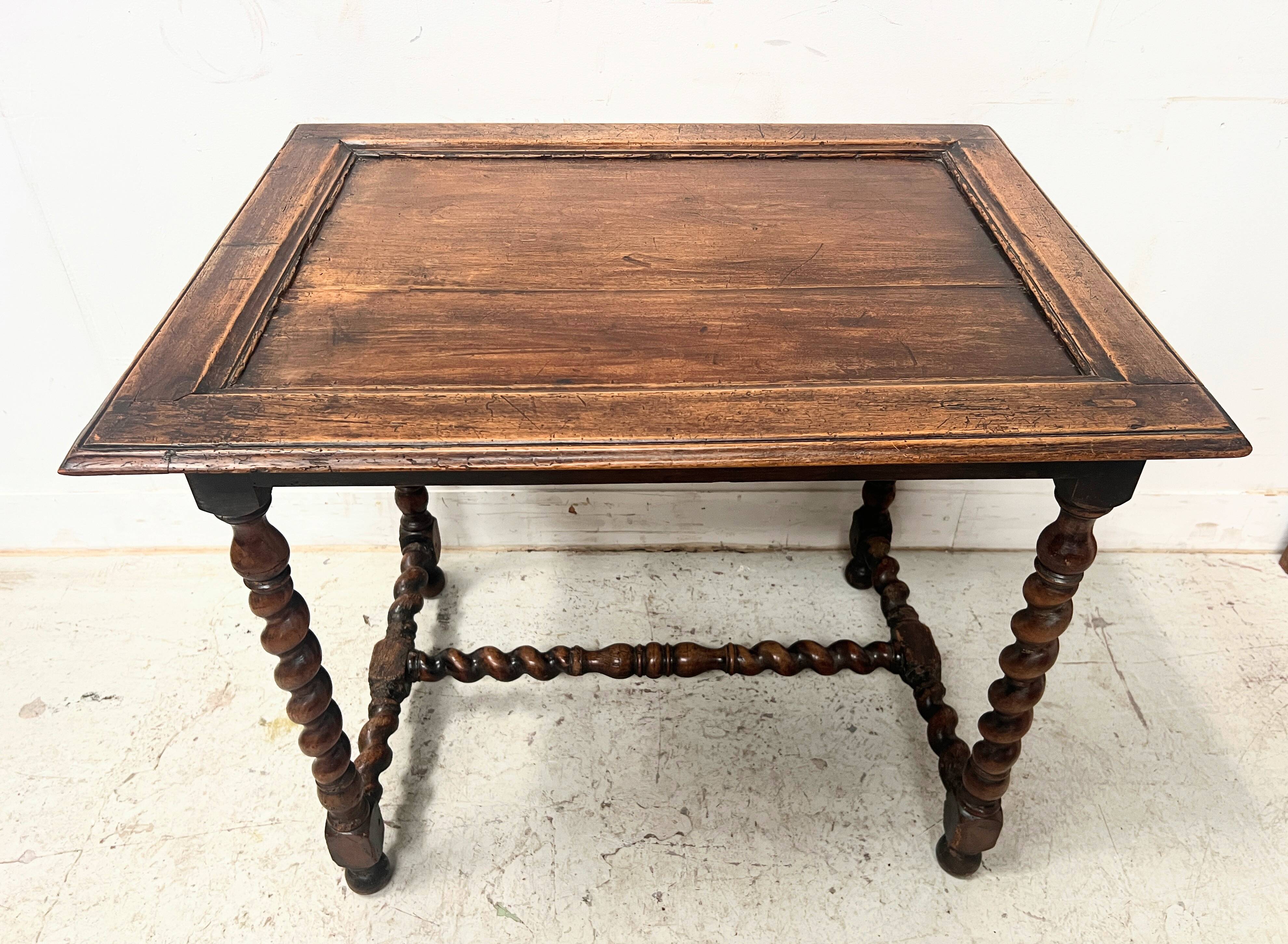 19th-century solid walnut desk.