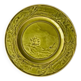 Assiette collection barbotine Choisy le Roi HB