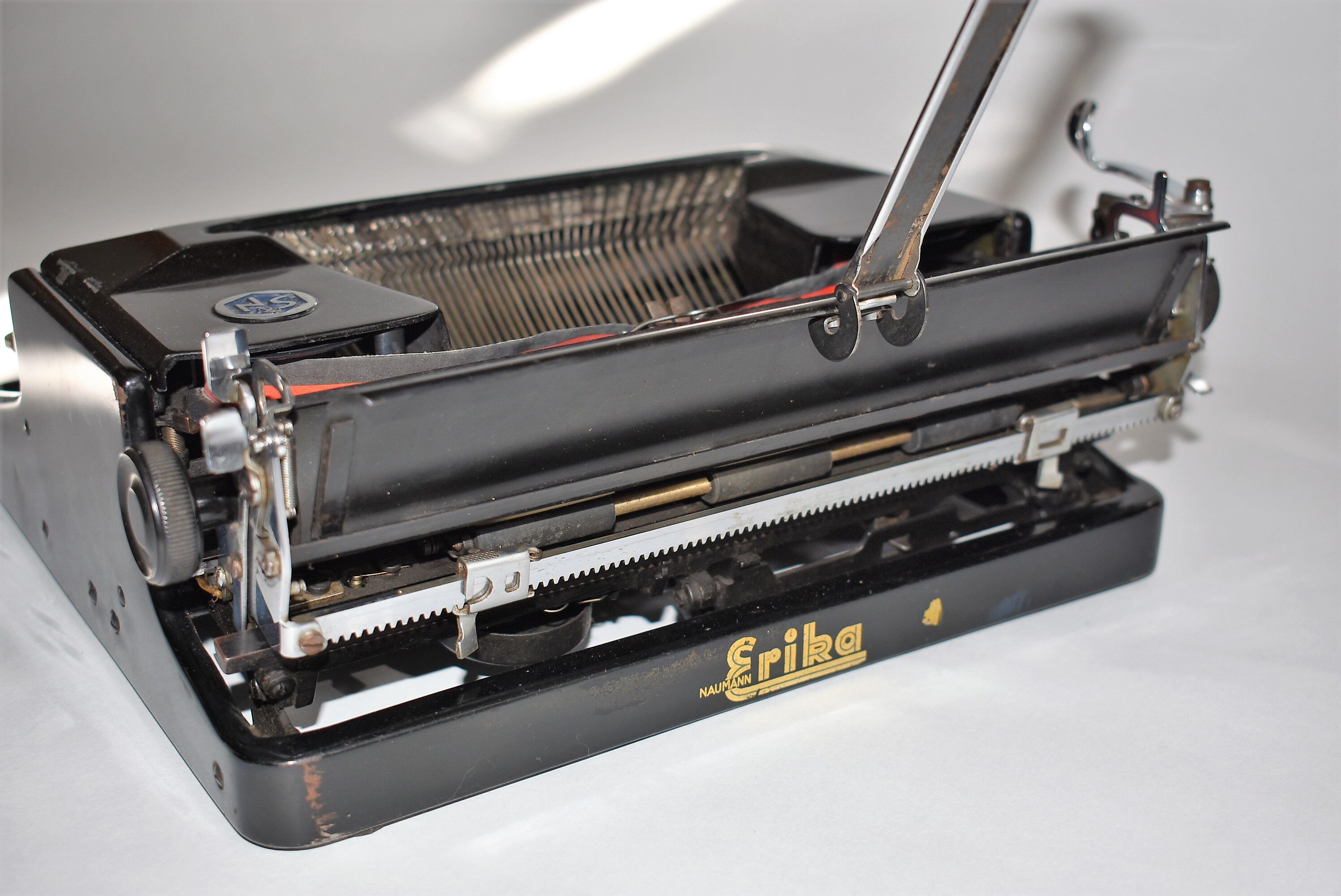 Old typewriter Erika Naumann portable circa 1940