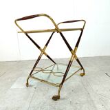 Vintage italian serving trolley style Cesare Lacca, 1950s