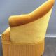 Gold velvet toad armchair