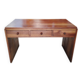 Bureau Moderniste en Bois Massif à 3 Tiroirs - 1960