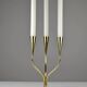 Polished Brass Candelabra by Gunnar Ander for Ystad-Metall, Sweden 1960s