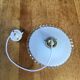 Vintage white opaline pendant lamp