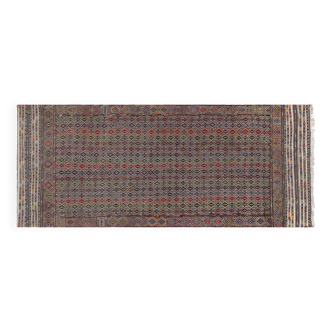 Tapis vintage turc de oushak tissé à la main 141x356 cm