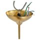 Brass chandelier, Italy 1950s