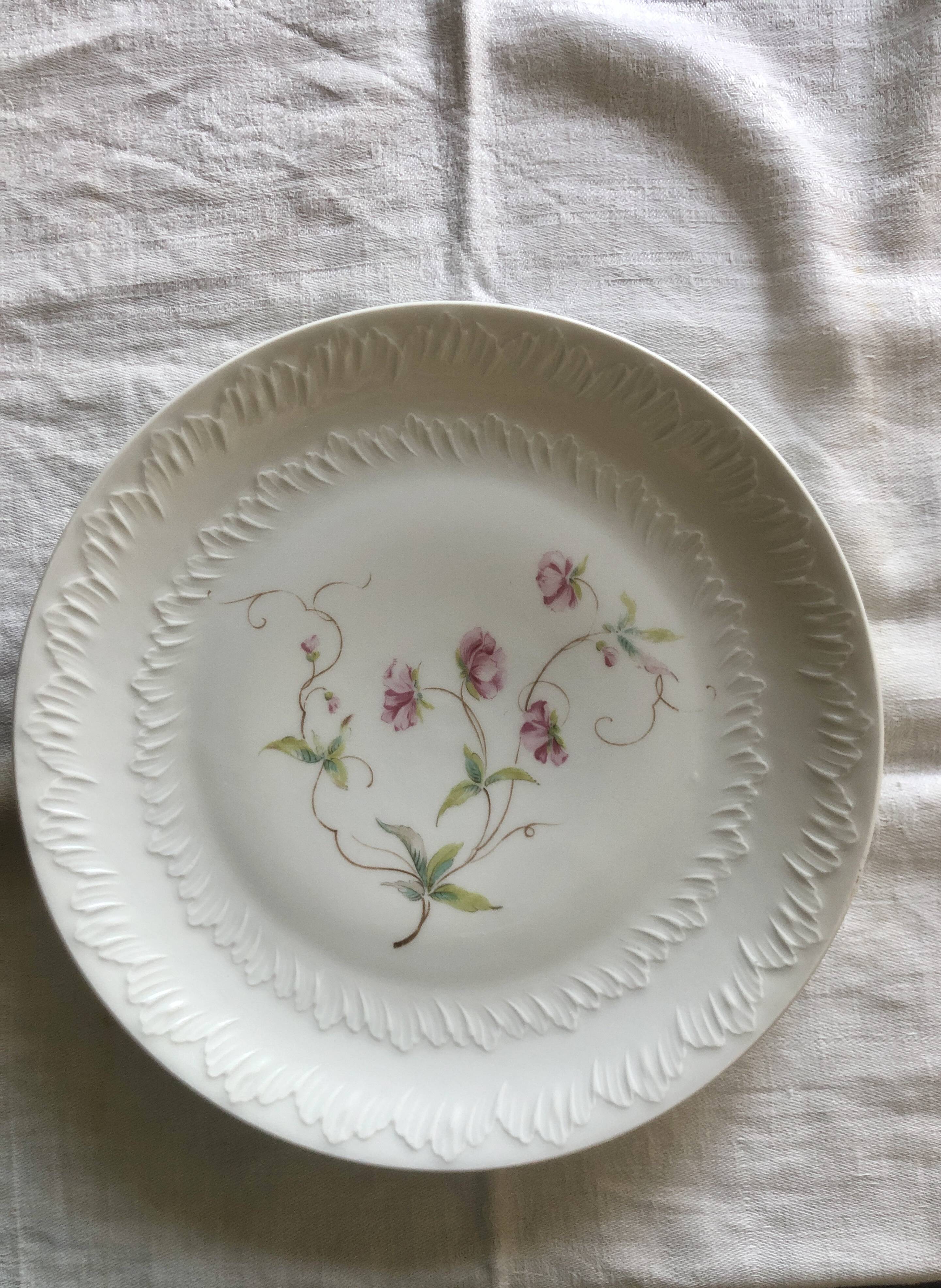 Limoges porcelain dinner plates