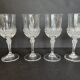 4 crystal wine glasses