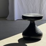 Pawn Black - Stool, side table, end table in solid mango wood.