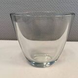 Large and heavy glass vase from Swedish Orrefors Glassworks.