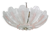 Milan, Lustre ou Suspension en Verre de Murano Tournesol Rose