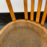 Bentwood and Pine Slat Arm Chair