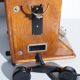 Wooden network telephone centre - vintage 1964