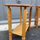 Scandinavian bedside pair Wood pine fir vintage design 1970/1980