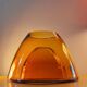 Amber glass cup from the early 2000s