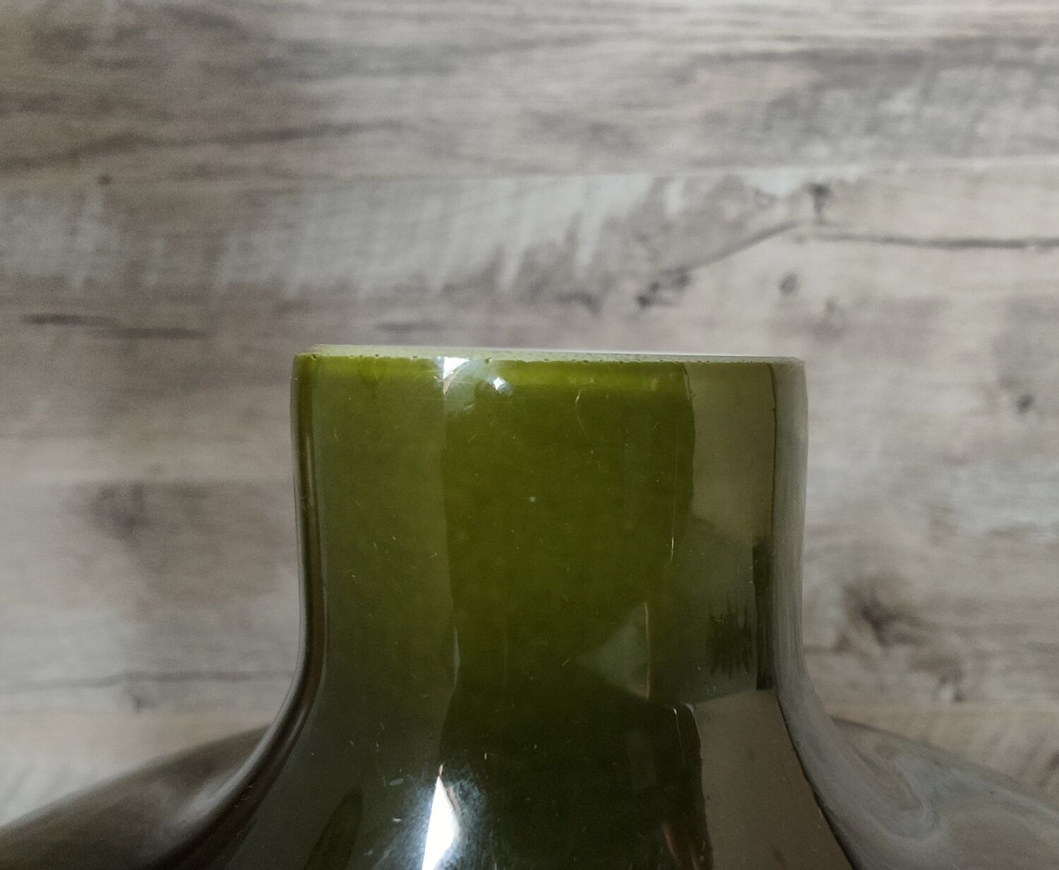 Green vintage vase