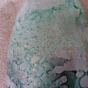 Large lacquered glass vase signed Jean-Noêl Bouillet
