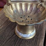 Brass and mother-of-pearl soap holder