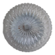 Round ceiling lamp chiseled glass shape sun