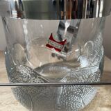 Crystal ice bucket from Lacs Italy 1970s