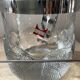 Crystal ice bucket from Lacs Italy 1970s