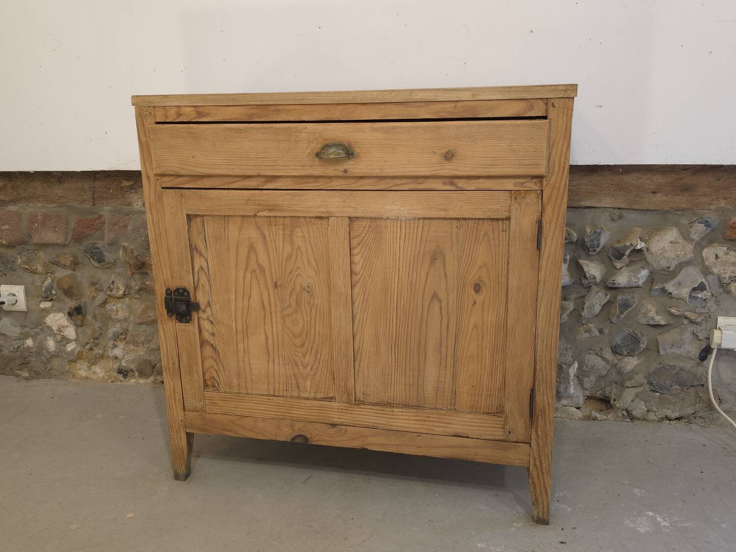 Jam cabinet, Parisian buffet in raw wood