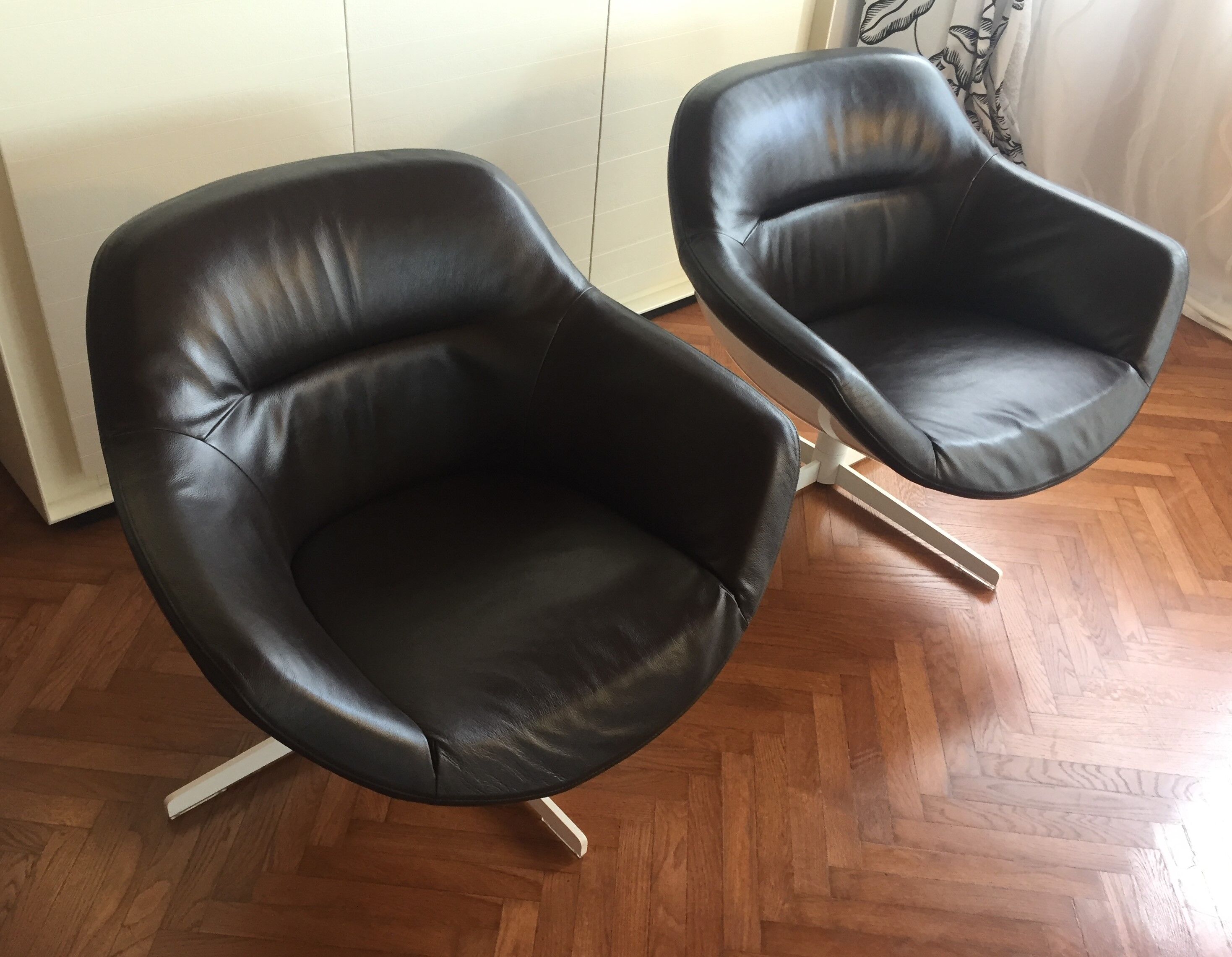 Set of 2 armchairs Auckland 277 designed by Jean Marie Massaud for Cassina