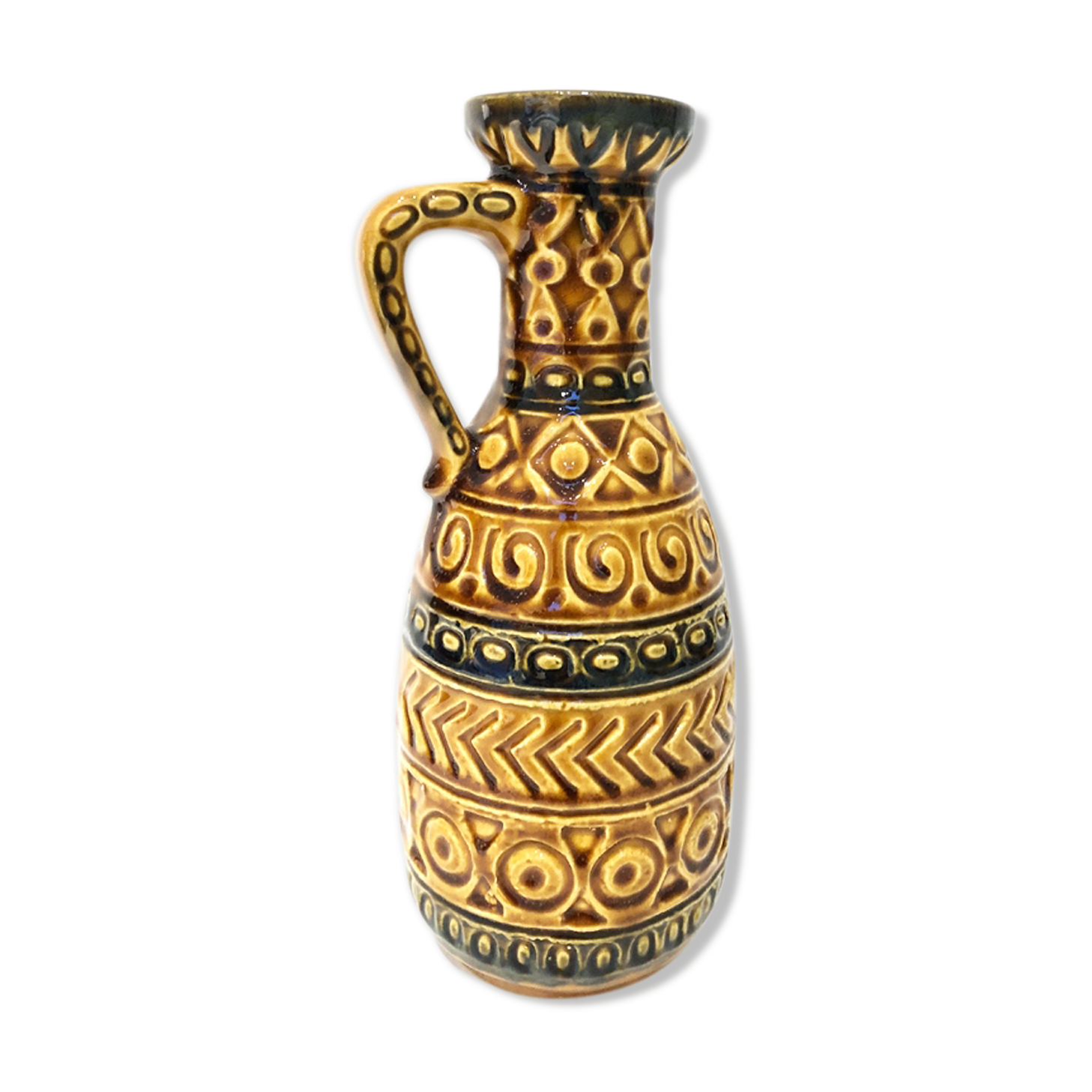 Ochre vase West Germany, 1970