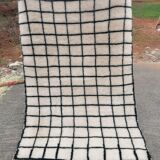 Moroccan checkerboard carpet