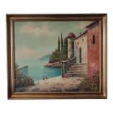 Oil painting on canvas signed Rossini