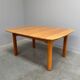 Large solid oak dining table by Wasa, 1990s