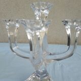 Paire de chandeliers en cristal Villeroy