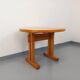 Vintage Charlotte Perriand Les Arcs round pine dining table from the 60s 70s