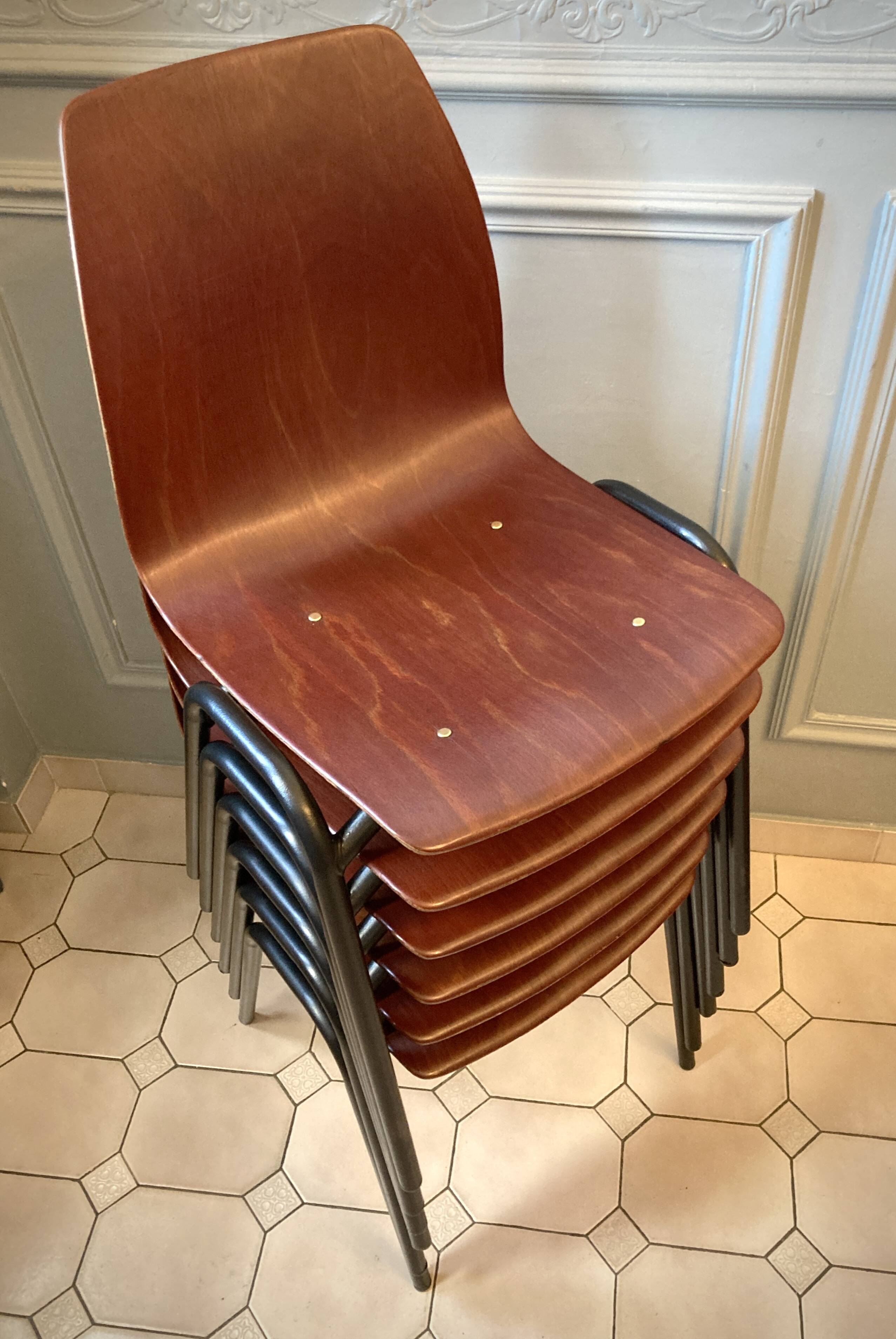 6 German Pagwood chairs - Pagholz