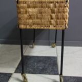 Wicker plant / flower stand 1960s