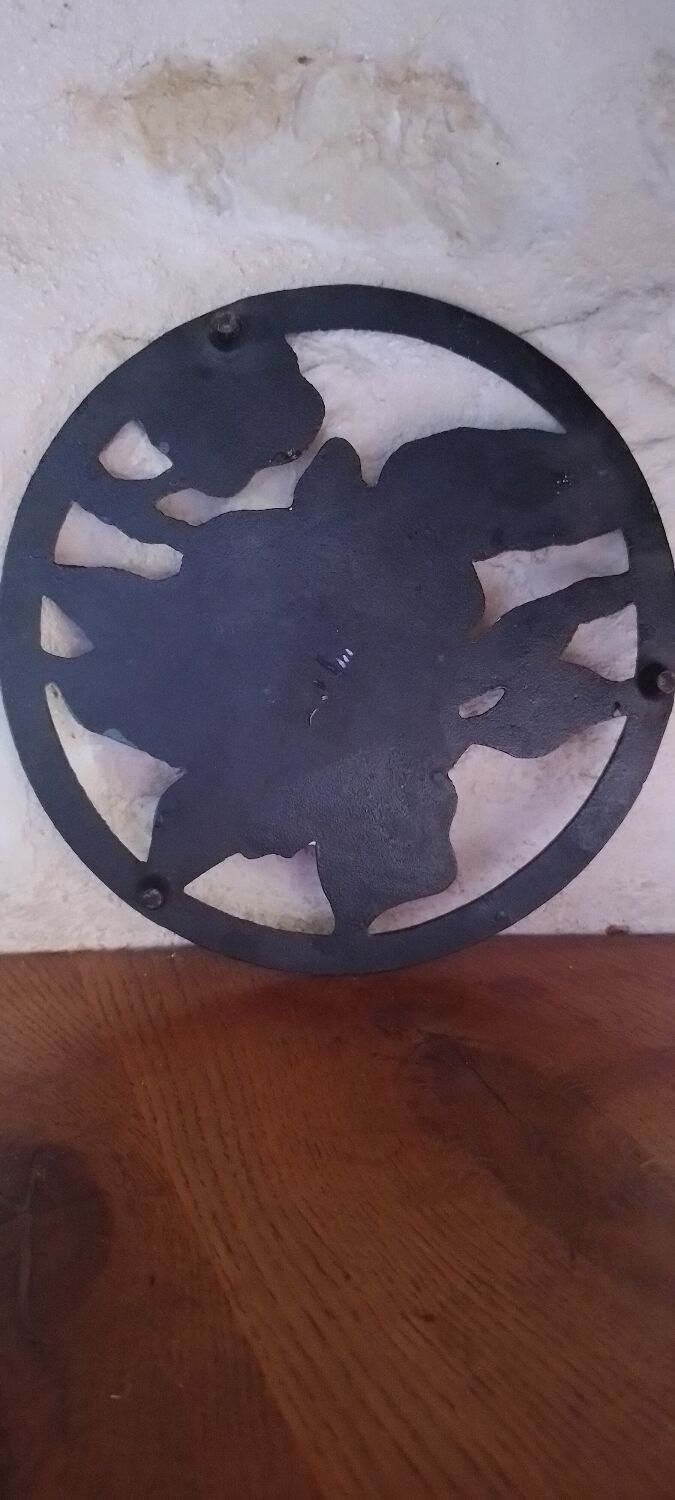 Vintage cast iron trivet