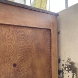 XL oak counter, trade furniture with multi-drawers