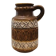Brown and white antique jug vase with handle Bay West Germany 9325