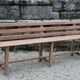 Large bench with solid wood backrest, 1930 Brittany